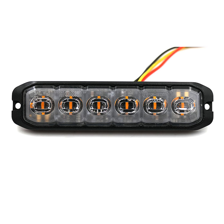 LED advarselslys i silikone linse